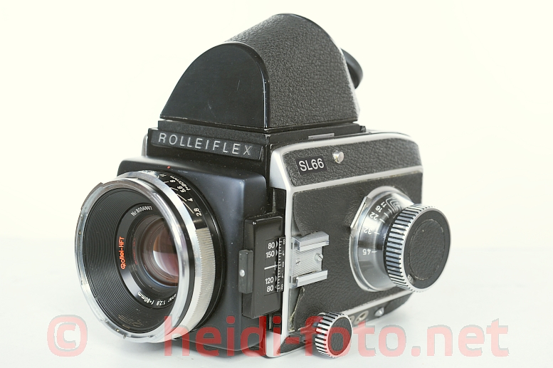 Rolleiflex SL66 mit Prismensucher 45 Magazin 80/2.8